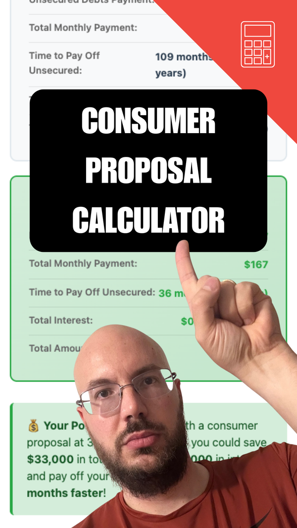 Canadian Consumer Proposal Calculator